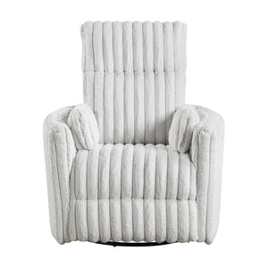 Corduroy Fabric Swivel Glider Recliner