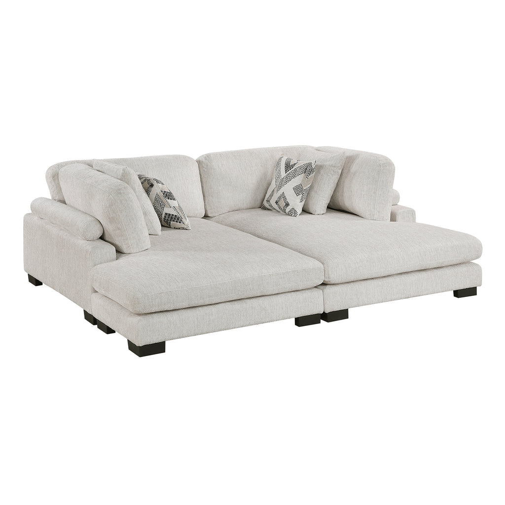 Textured Microfiber 2-Piece Chaises