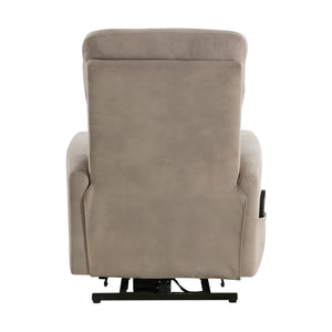 Textured Microfiber Power Lift Recliner with Massage and Heat