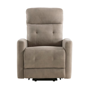 Textured Microfiber Power Lift Recliner with Massage and Heat