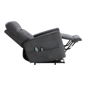 Textured Microfiber Power Lift Recliner with Massage and Heat