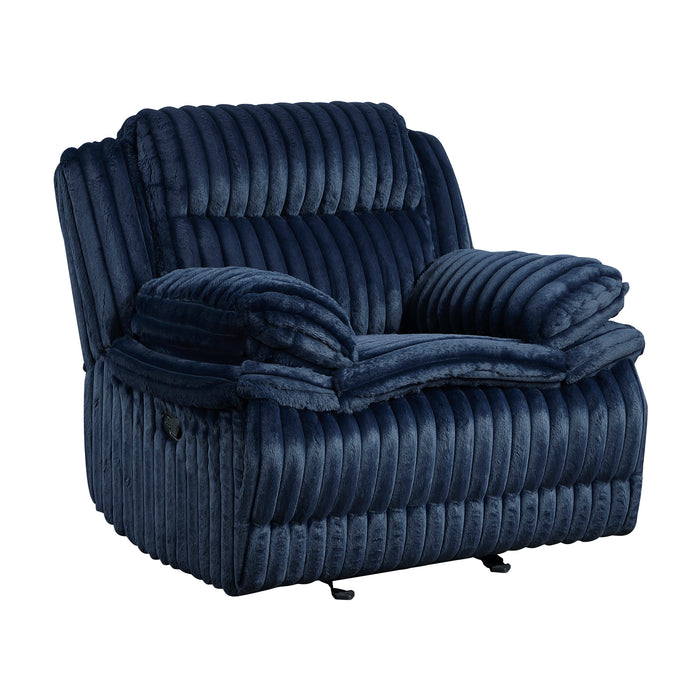 Corduroy Fabric Glider Reclining Chair