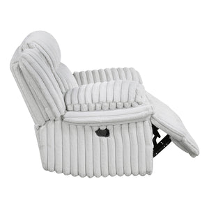 Corduroy Fabric Glider Reclining Chair