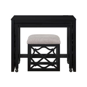 3-Piece Pack Desks with Stool Set