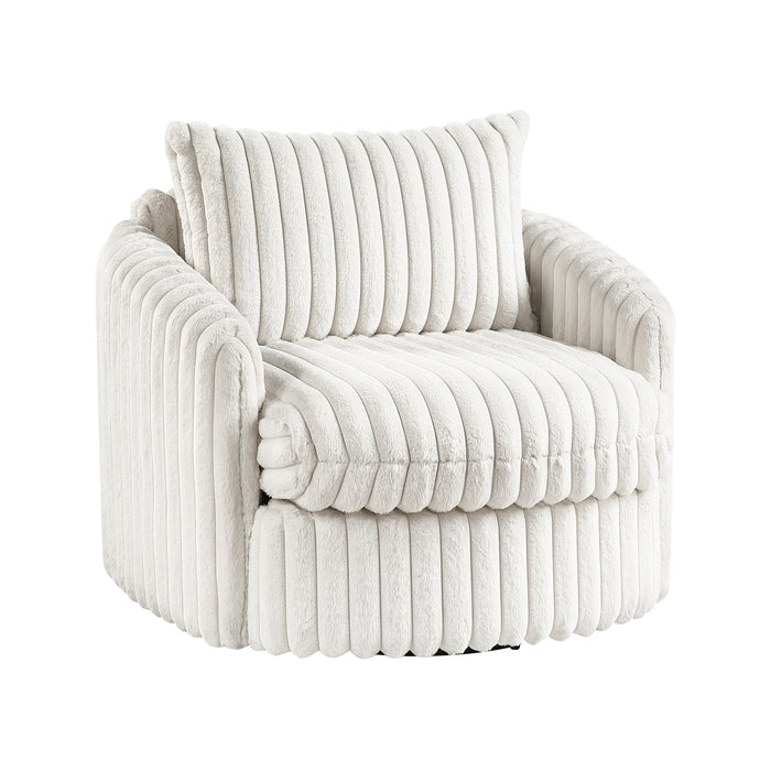 Corduroy Fabric Swivel Chair