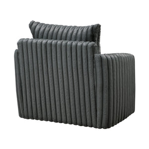 Corduroy Fabric Swivel Chair
