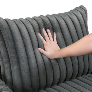Corduroy Fabric Swivel Chair