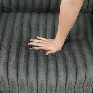 Corduroy Fabric Swivel Chair