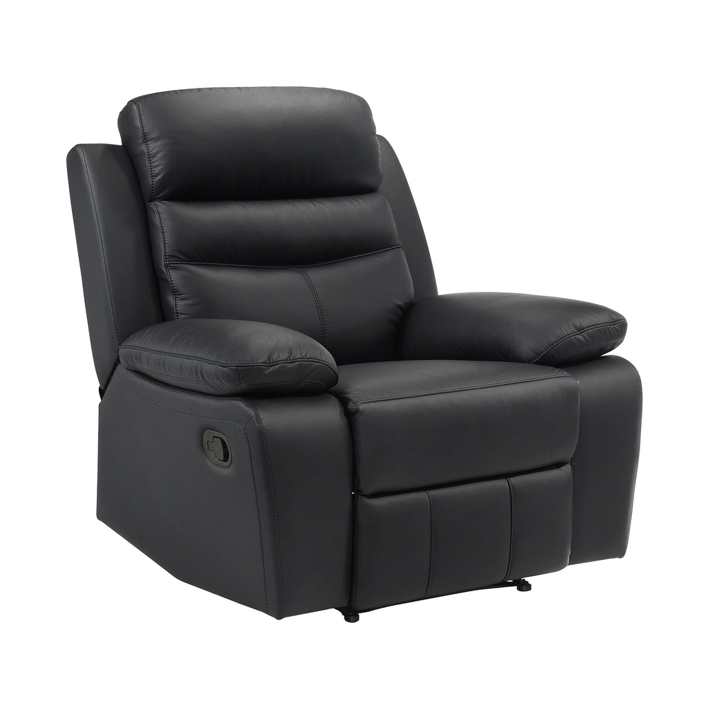 Leather Match Manual Reclining Chair