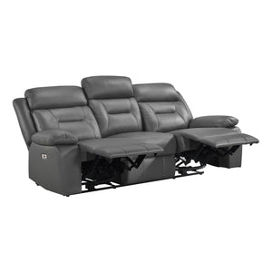 Leather Power Reclining Sofa