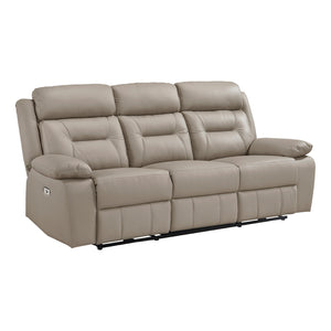 Leather Power Reclining Sofa