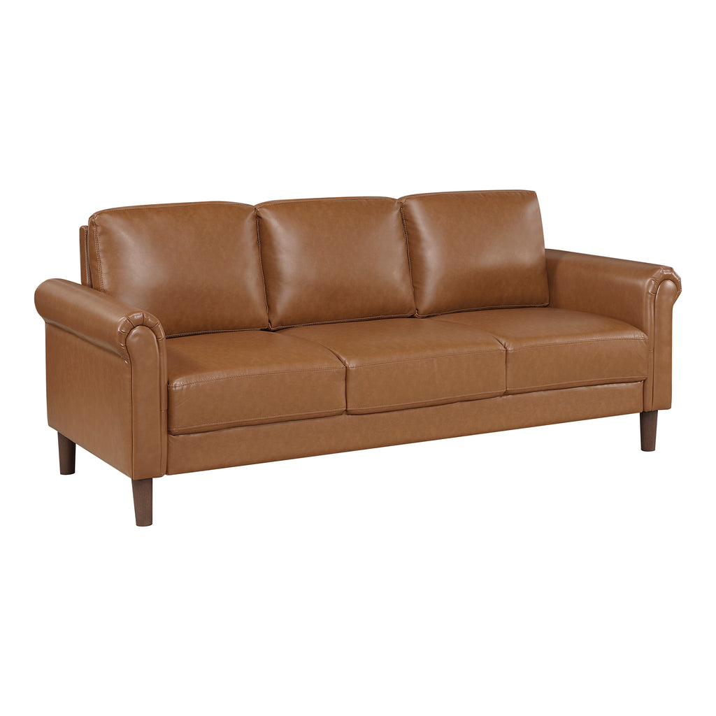 Faux Leather Sofa