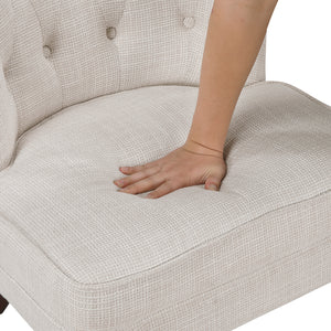 Textured Fabric Accent Chair