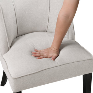 Textured Fabric Accent Chair