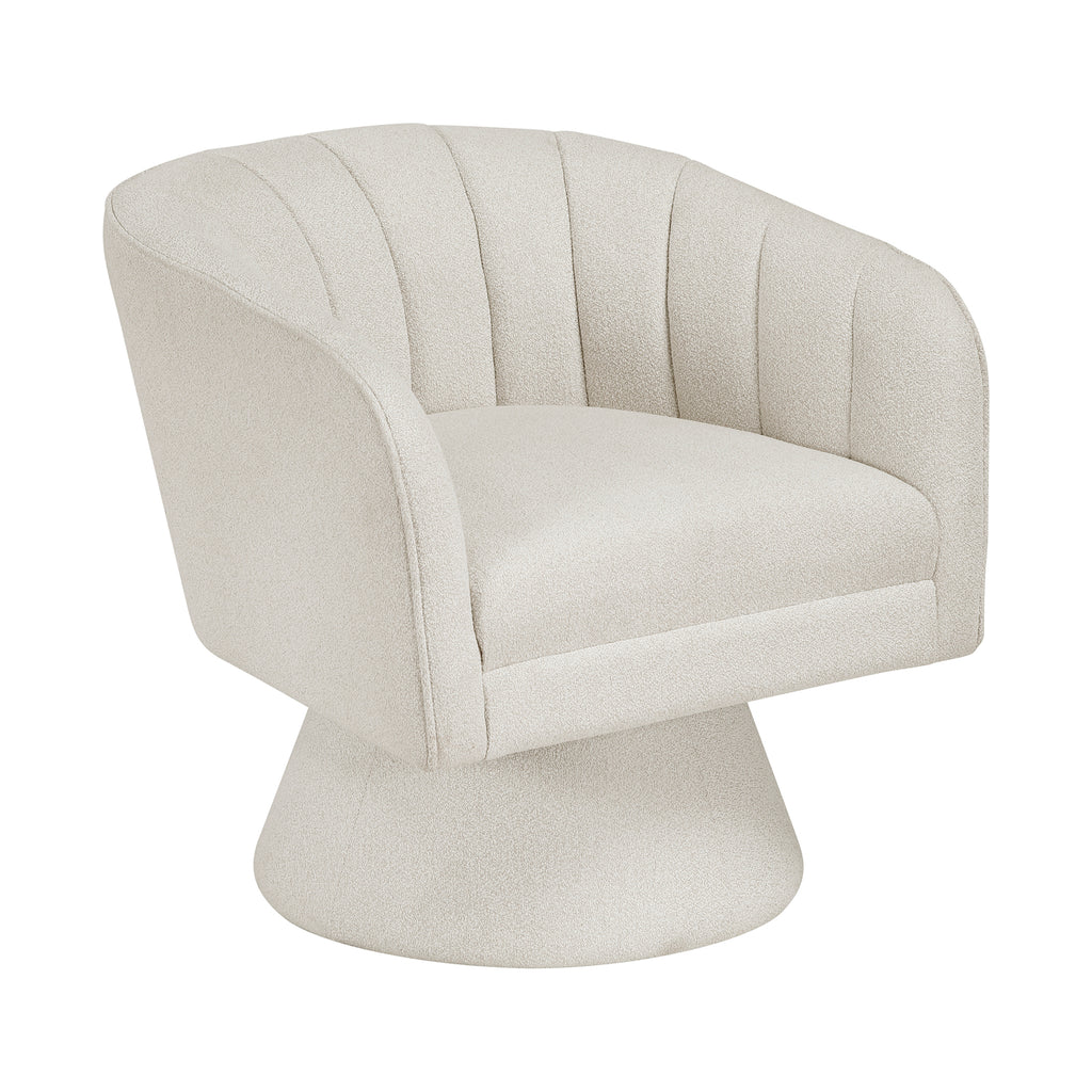 Boucle Fabric Accent Chair