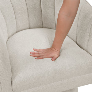 Boucle Fabric Accent Chair