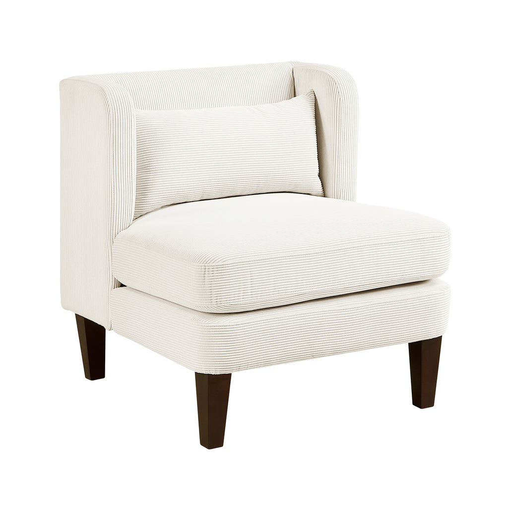 Corduroy Fabric Accent Chair