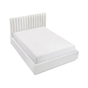 Textured Fabric Platform Bed, Full