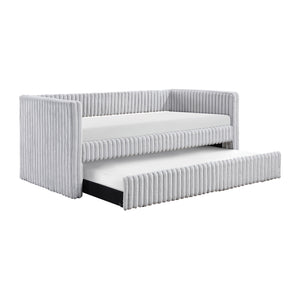 Corduroy Fabric Daybed with Trundle