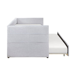 Textured Fabric Daybed with Trundle