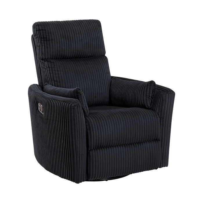 Corduroy Manual Swivel Glider Reclining Chair