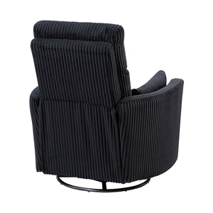 Corduroy Manual Swivel Glider Reclining Chair