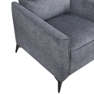 Textured Microfiber Loveseat