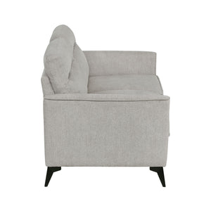 Textured Microfiber Loveseat