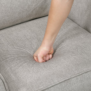 Textured Microfiber Loveseat