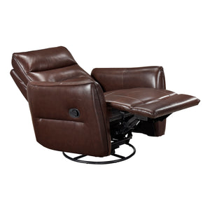Leather Swivel Glider Reclining Chair