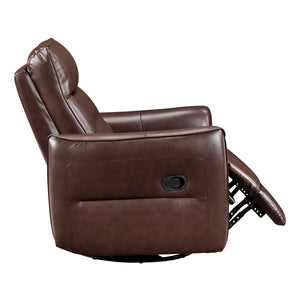 Leather Swivel Glider Reclining Chair