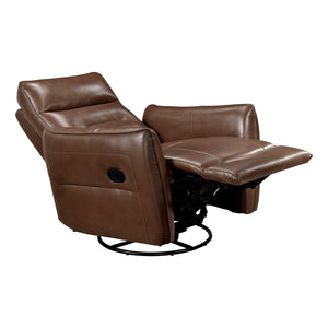 Leather Swivel Glider Reclining Chair