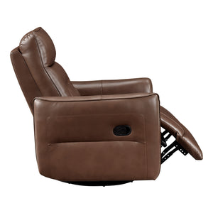 Leather Swivel Glider Reclining Chair