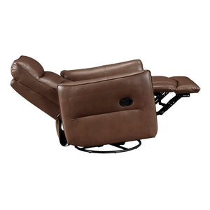 Leather Swivel Glider Reclining Chair