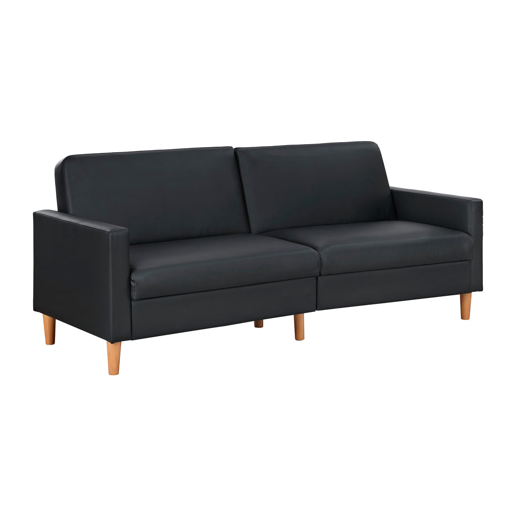 Faux Leather Elegant Lounger