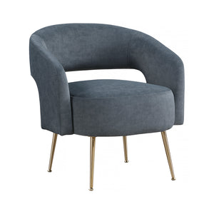Velvet Fabric Accent Chair