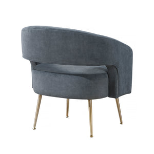 Velvet Fabric Accent Chair
