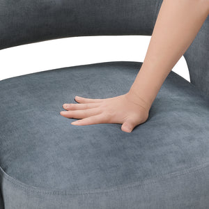 Velvet Fabric Accent Chair