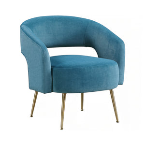 Velvet Fabric Accent Chair