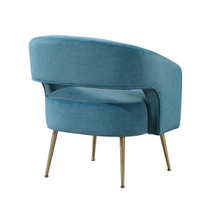 Velvet Fabric Accent Chair