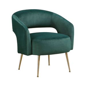 Velvet Fabric Accent Chair