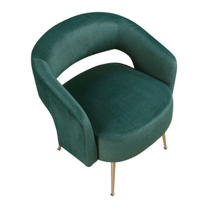 Velvet Fabric Accent Chair