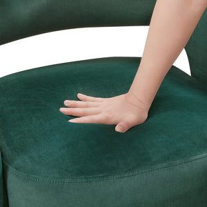 Velvet Fabric Accent Chair