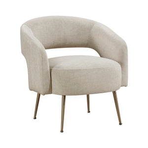 Velvet Fabric Accent Chair