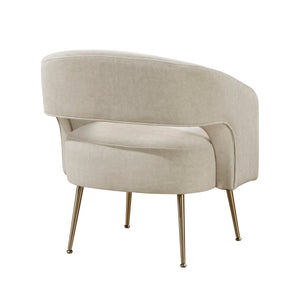 Velvet Fabric Accent Chair