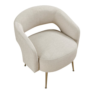 Velvet Fabric Accent Chair