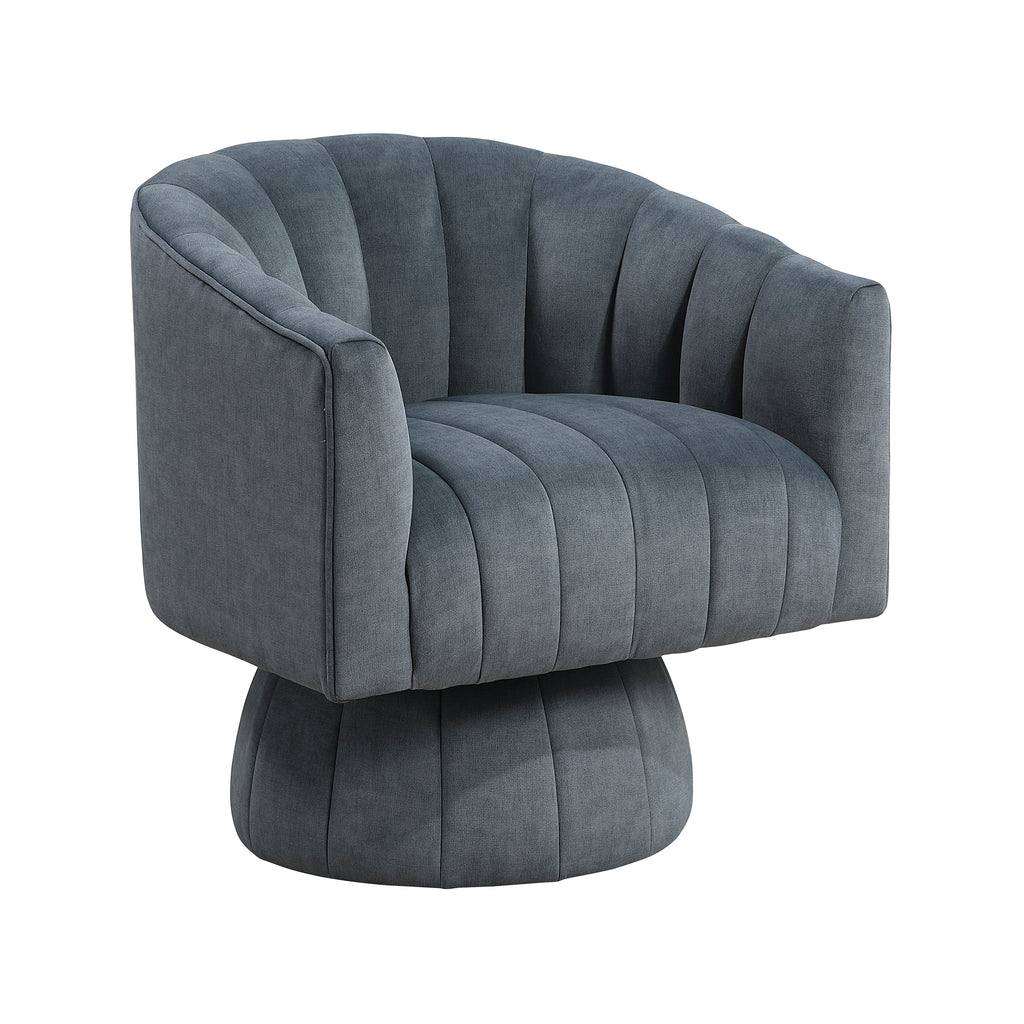 Velvet Fabric Swivel Chair
