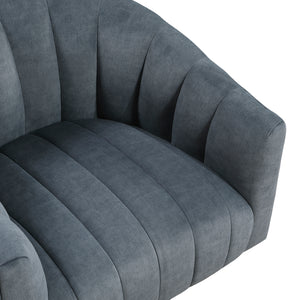 Velvet Fabric Swivel Chair