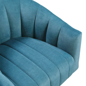 Velvet Fabric Swivel Chair