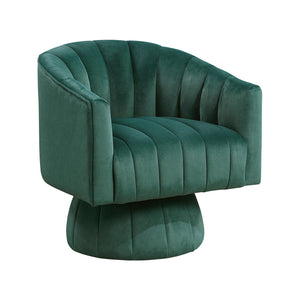 Velvet Fabric Swivel Chair